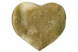Brown Druzy Quartz Heart - Uruguay #123713-1